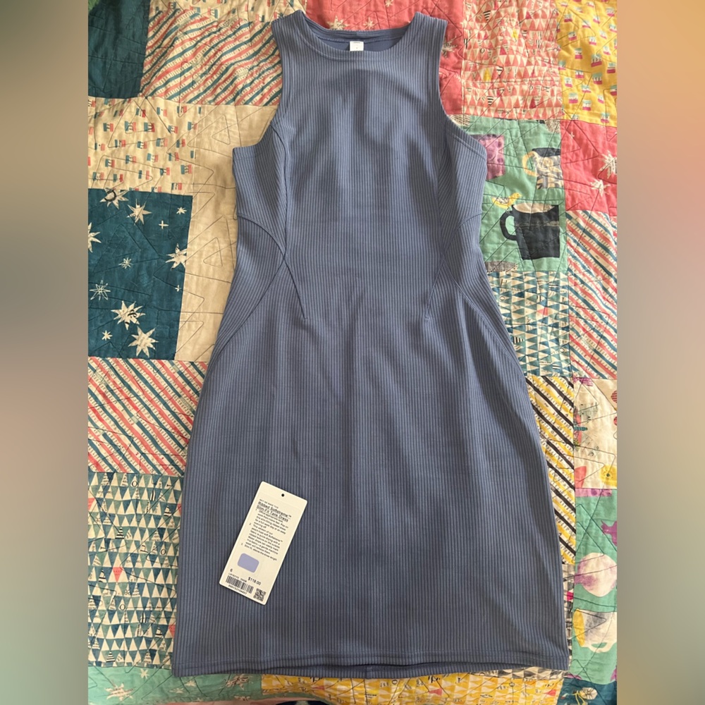 Lululemon Athletica Blue Mini Pencil Dress